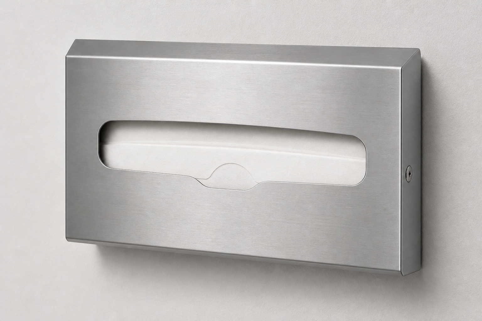 Wall-mounted toilet seat cover dispenser with paper covers